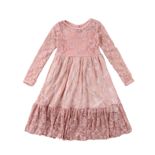 Wedding Lace Girl Princess Dress Kid Baby