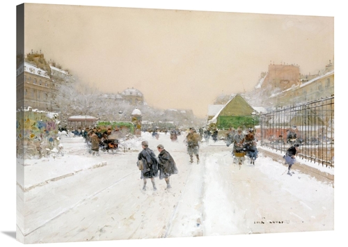 Global Gallery GCS-266783-36-142 36 in. Paris in the Snow Art Print - 