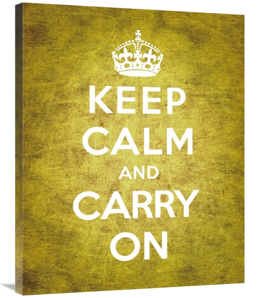 Global Gallery GCS-371962-2835-142 28 x 35 in. Keep Calm & Carry on - 