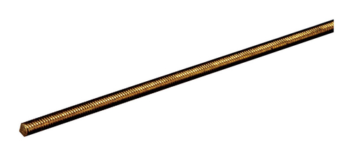 Hillman Steelworks 11509 0.5 x 12 in. Threaded Brass Rod  20 Thread pe