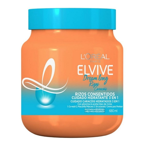 Hydrating Mask L'Oreal Make Up Elvive Dream Long 3-in-1 Marked and