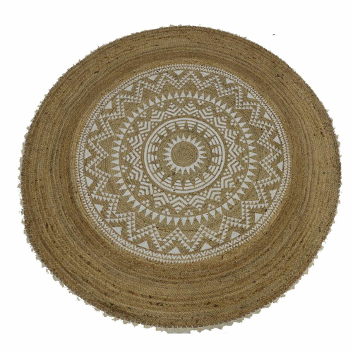 Carpet DKD Home Decor Brown Mandala (200 x 200 x 0,75 cm)