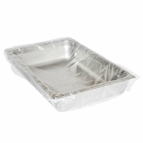 Pack of 500 Steam Table Pan Liners with Twist Tie 24 x 17 for 1/2 Pan.