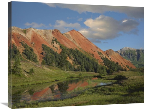 Global Gallery GCS-396144-2432-142 24 x 32 in. Red Mountain, Gray 