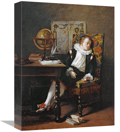 16 in. The Little Schoolboy Art Print - Adolphe Francois Monfallet