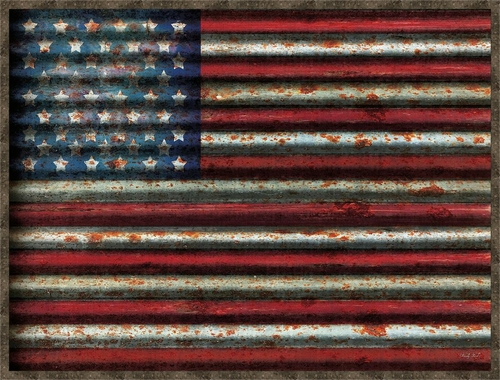 Somerset House Publishing V8126 31.5 x 41.5 in. American Flag Framed C