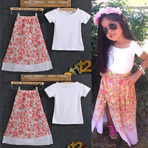 2015 new summer Baby Girls kids clothes 2pcs suits