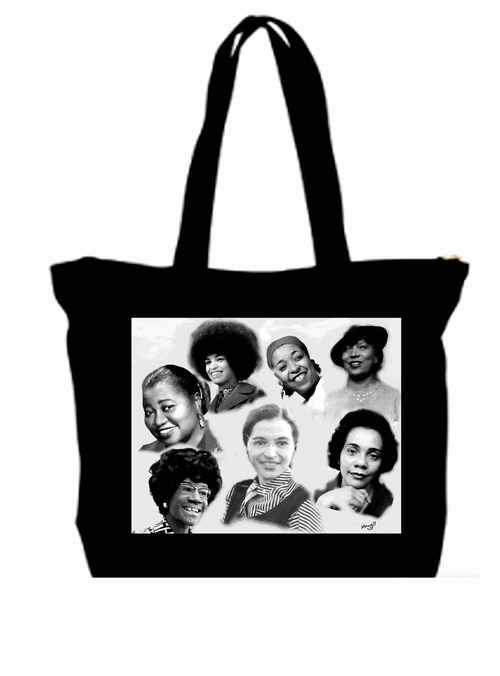 Past Female African Americans Large Tote Grocery & Stuff