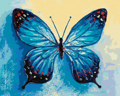 Paint by Numbers - BLUE BUTTERFLY