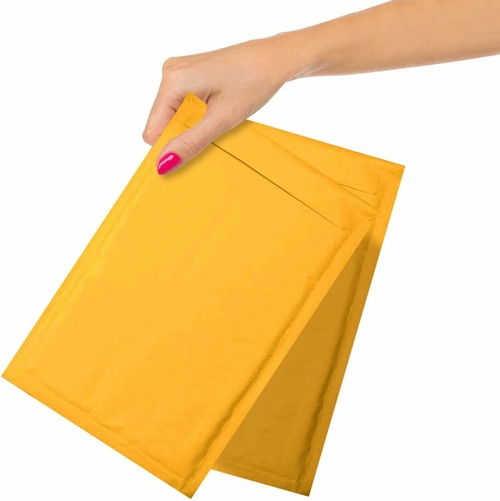 Pack of 10 Gold Kraft Bubble Padded Envelopes 6.5 x 9 Bubble Mailers.