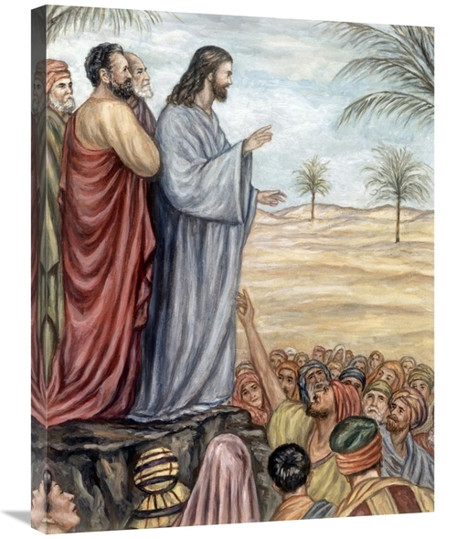 Global Gallery GCS-277825-30-142 30 in. Sermon on the Mount Art Print 