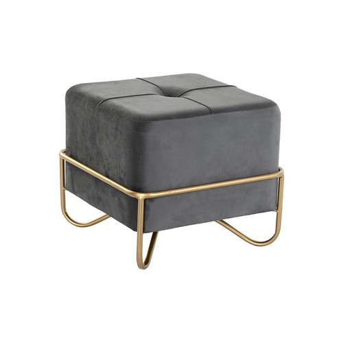 Bench DKD Home Decor 8424001851065 Grey Multicolour Golden Foam Metal