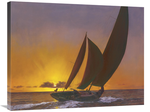 Global Gallery GCS-128031-2835-142 28 x 35 in. Sails in the Sunset Art