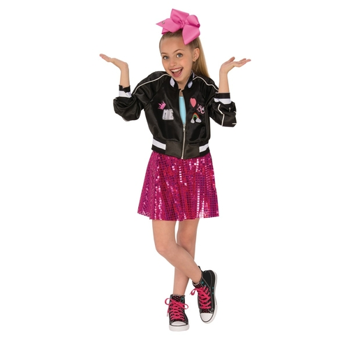 Rubies 270276 JoJo Siwa Girls Jacket, Black - Large