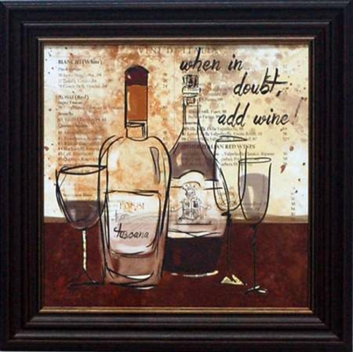 Artistic Reflections G188 15 x 15 in. When In Doubt Framed Kitchen Art