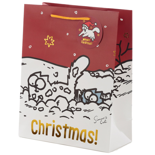 Simon's Cat Christmas 2020 Large Gift Bag