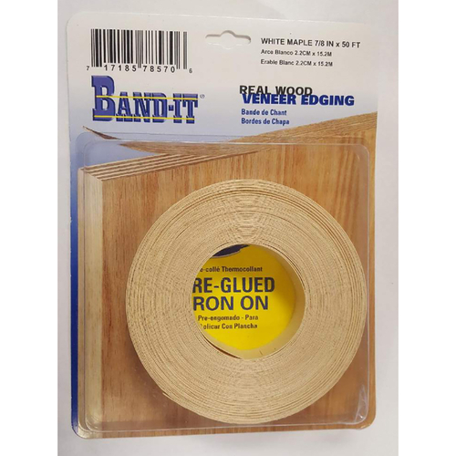 Band It 5992698 50 ft. x 0.87 x 0.03 in. White Maple Real Wood Veneer 