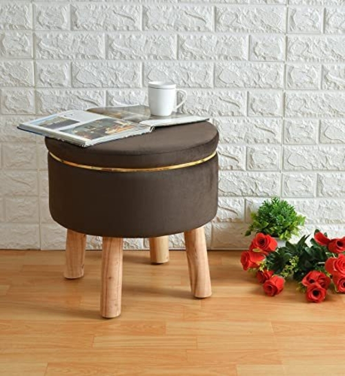 Ottoman Stool for Living Room Sitting Footrest Seat Pouf Foam Stool