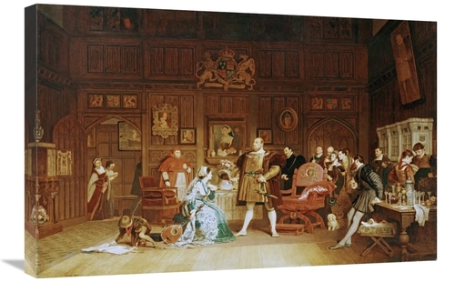 Global Gallery GCS-267352-30-142 30 in. Henry VIII & Anne Boleyn Obser