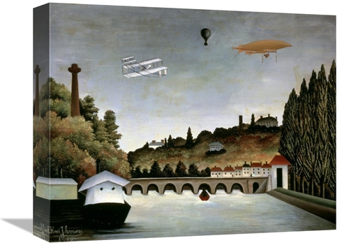 Global Gallery GCS-279889-16-142 16 in. Landscape with Zeppelin Art Pr