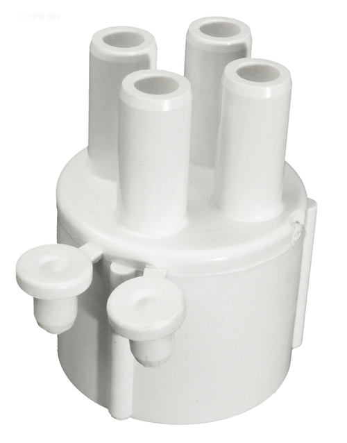 Waterway WW6724040 Manifold 1 in. Socket x Four 0.38 in. Barb Ports wi