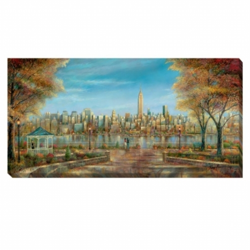 Artistic Home Gallery 2448339G New York View Canvas Artwork - 24 in.