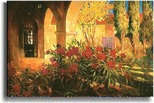 Artistic Home Gallery 2436567S Twilight Courtyard By Philip Craig Prem