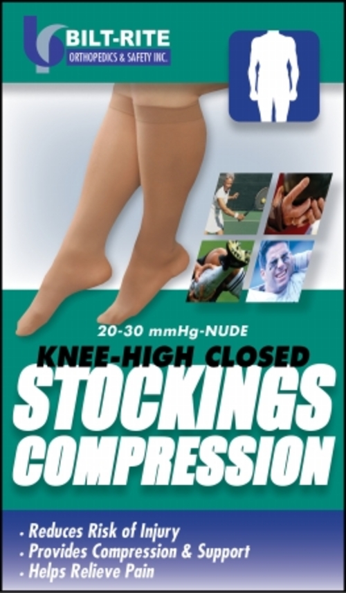 Bilt-Rite Mastex Health 10-71700-3X 20-30 mm. Hg Knee-High Stockings- 