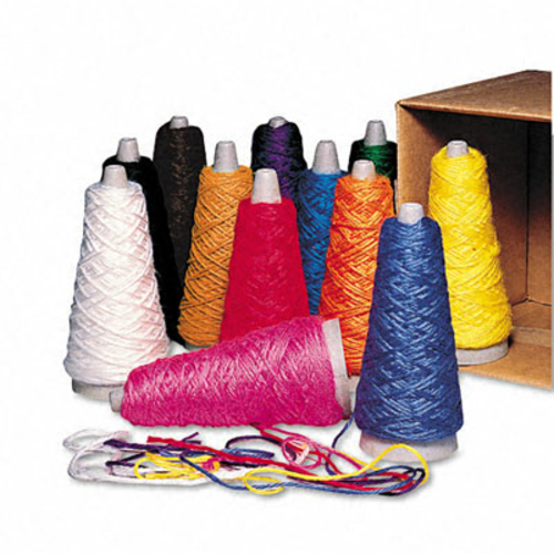 Pacon 00590 Trait-Tex Double Weight Yarn Cones- 2 oz- Assorted Colors-