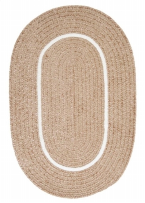 Colonial Mills Rug SL85R024X096 Silhouette - Sand 2 ft. x 8 ft. Braide