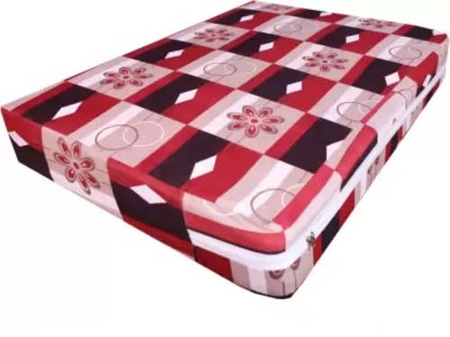 CheckMe Cotton Queen Bed Cover (Multicolor)