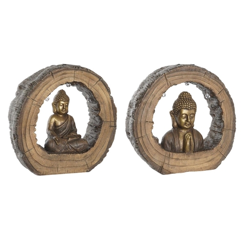 Decorative Figure DKD Home Decor 40 x 13 x 40 cm Golden Brown Buddha