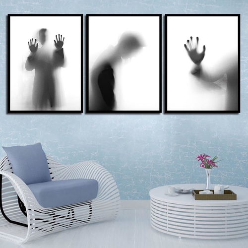 Nordic Canvas Poster Black And