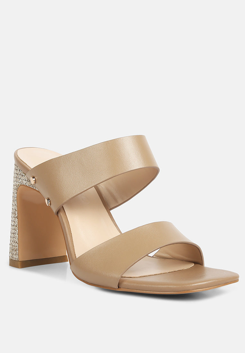 Alodia Slim Block Heel Sandals