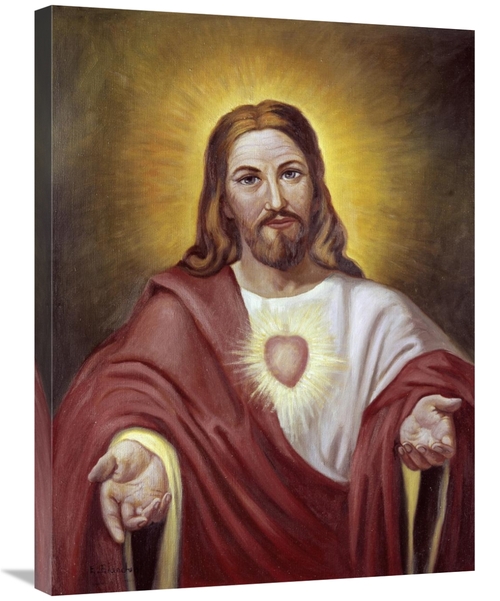 Global Gallery GCS-276730-30-142 30 in. Sacred Heart of Jesus Art Prin