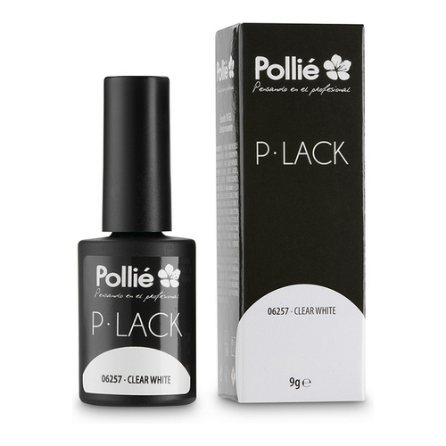 Nail Polish Semi-permanent P-Lack Eurostil CLEAR WHITE Clear White (9