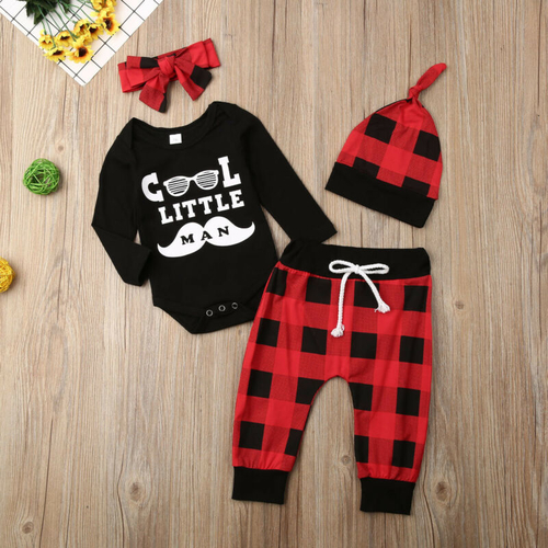 Pudcoco Autumn Newborn Kid Baby Boy 3pcs Clothes