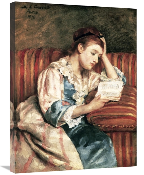 Global Gallery GCS-277007-30-142 30 in. Young Woman Reading Art Print 