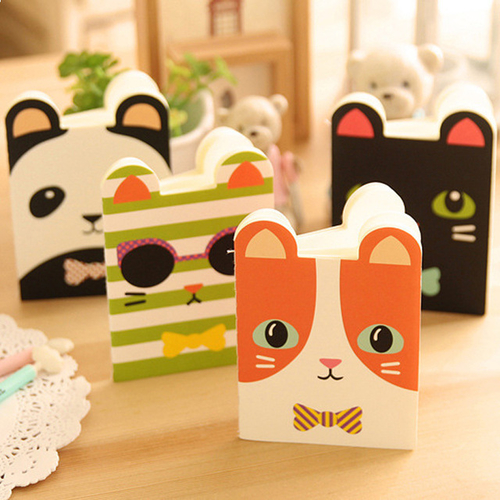 2PC Cute animal School notebook Recite Portable