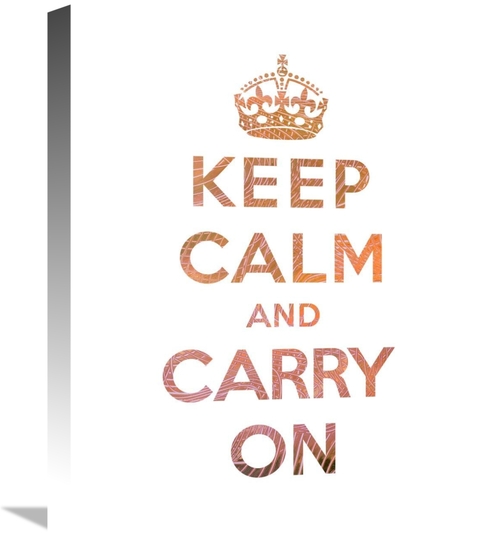 Global Gallery GCS-371974-1620-142 16 x 20 in. Keep Calm & Carry on - 