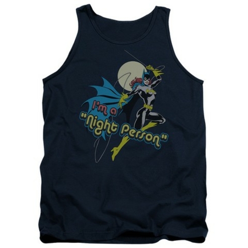 Trevco Dc-Night Person - Adult Tank Top - Navy- Medium