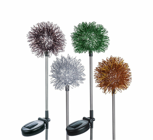 Paradise 8892713 Assorted Color Starburst Outdoor Garden Stake - Pack 