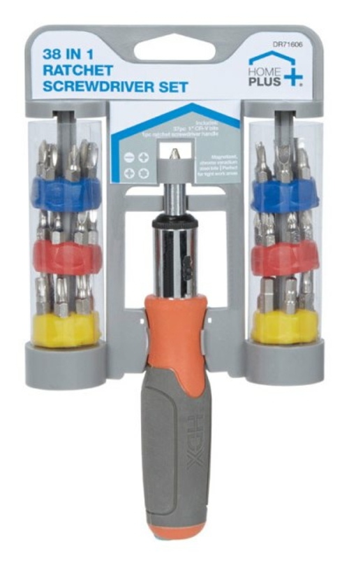 Home Plus DR71606 Ratcheting Screwdriver Set - pack of 6