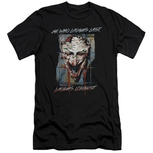 Trevco Batman-Just For Laughs - Short Sleeve Adult 30-1 Tee - Black- 2