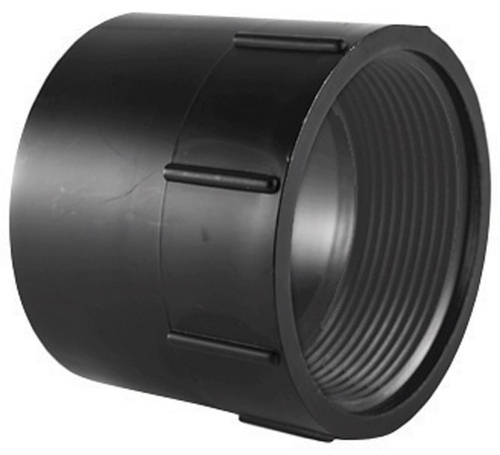 Charlotte Pipe & Foundry ABS001011200HA 4 in. Female Adapter  Blac