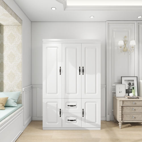 YG-7 Closet Wardrobe Closets 3 Doors Armoire Wardrobe Closet Wood