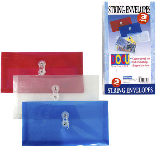 String Envelopes - 3 Pack