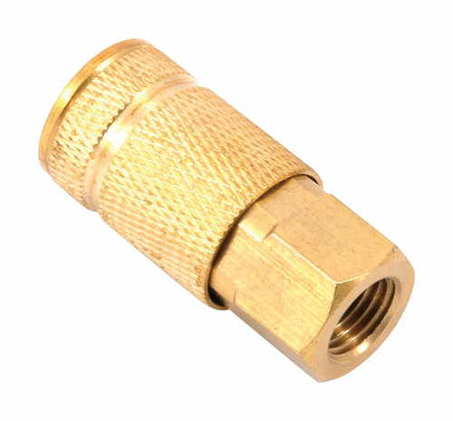 Forney Industries 1900091 Brass Aro Compatible Air Coupler, 0.25 i