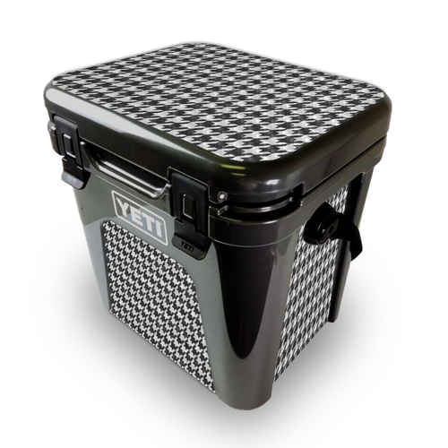 MightySkins CF-YEROAD24-Houndstooth Carbon Fiber Skin for Yeti Roadie 