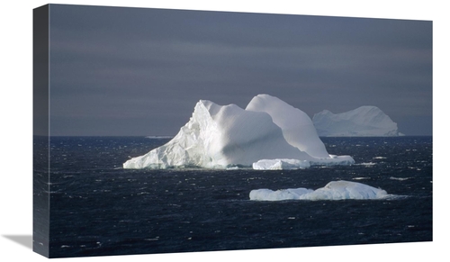 Global Gallery GCS-452379-22-142 22 in. Icebergs in Open Ocean, An